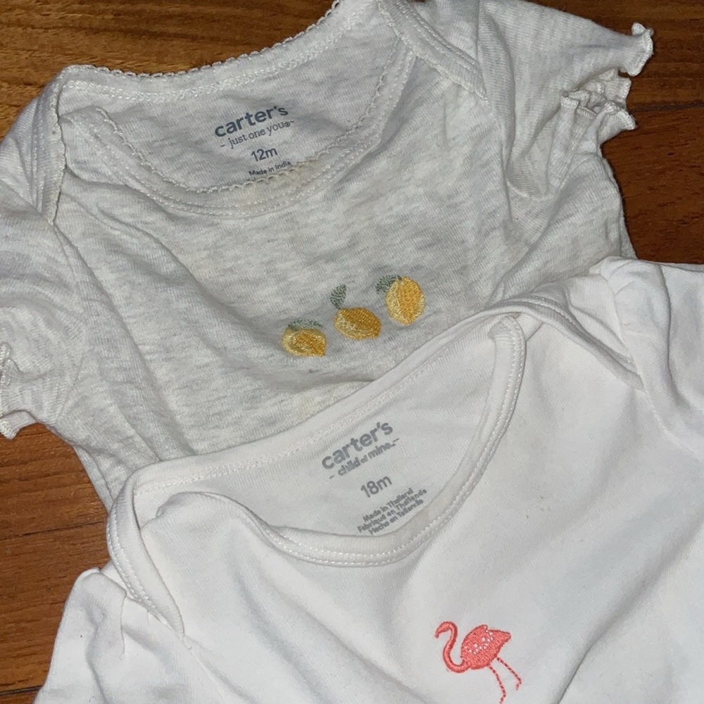 Colorful Baby Clothing Set bundle lot shorts T-shirt onesie gap carters 12 18 mo - Picture 5 of 7